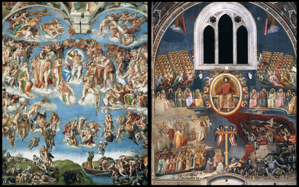 Микеланджело и Джотто: картины Страшного суда | Блог Катерины Нистратовой
